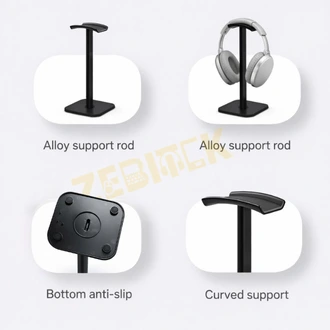 ZebiTek Aluminum Alloy Headphone Stand - Image 3